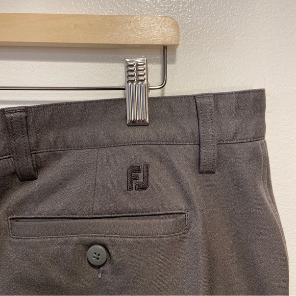 FootJoy Gray Flat Front Chino Stretch Performance Golf Pants Men 38x31 (Tag 34) - Picture 1 of 8